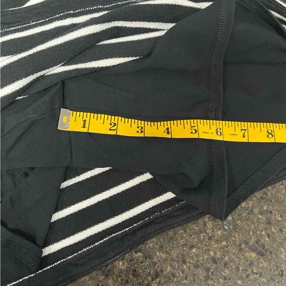 NWOT Karen Scott Black & White Striped Cotton Pull-On Women's Skort Skirt Shorts - Picture 11 of 13
